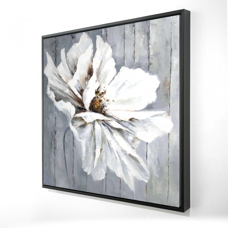 " Flower On Wood "