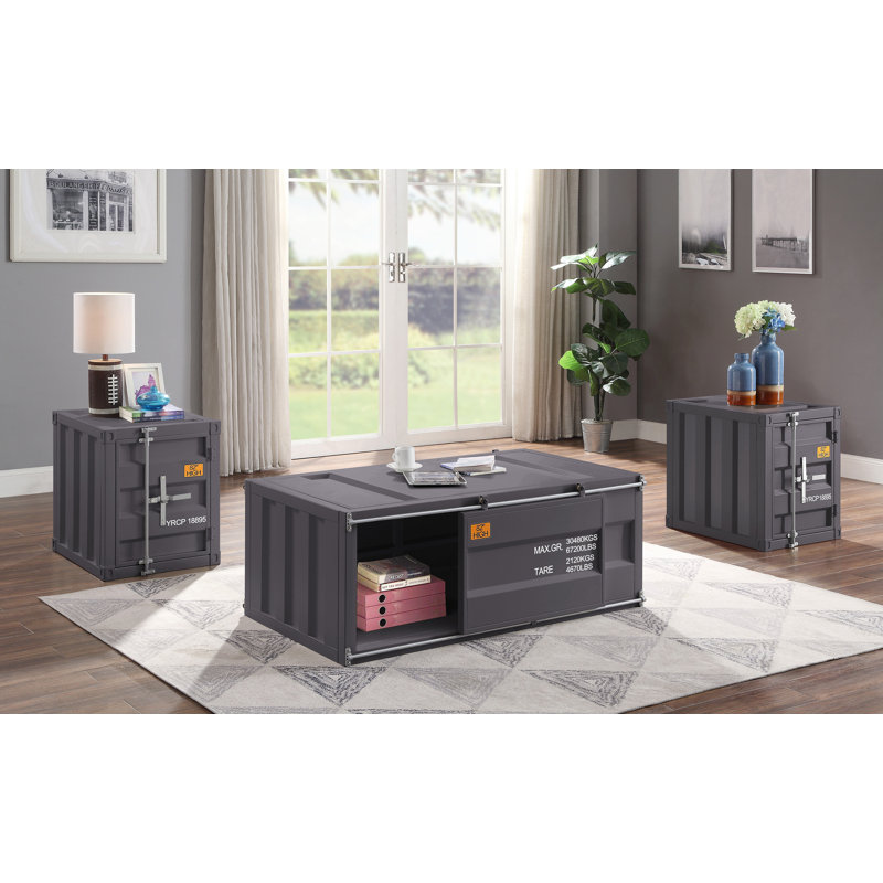 Table de bout Egon, Gunmetal