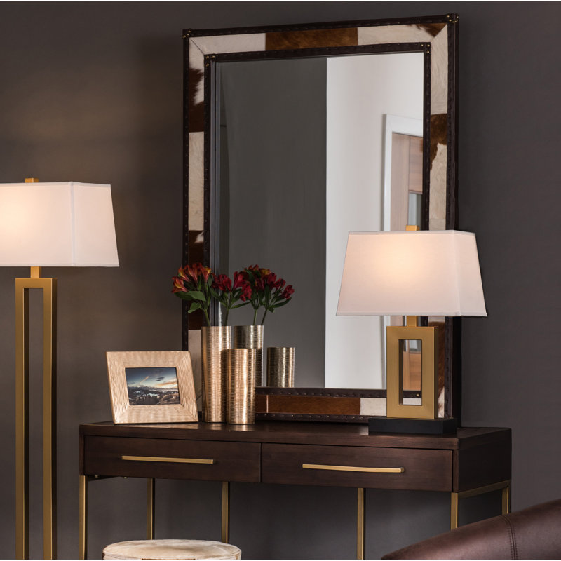 Eden Flat Leather Wall Mirror
