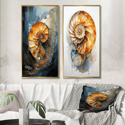 Ensemble de salon Golden Sea Sheel Spiral - Nautilus