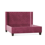 Bren Upholstered Wingback Bed