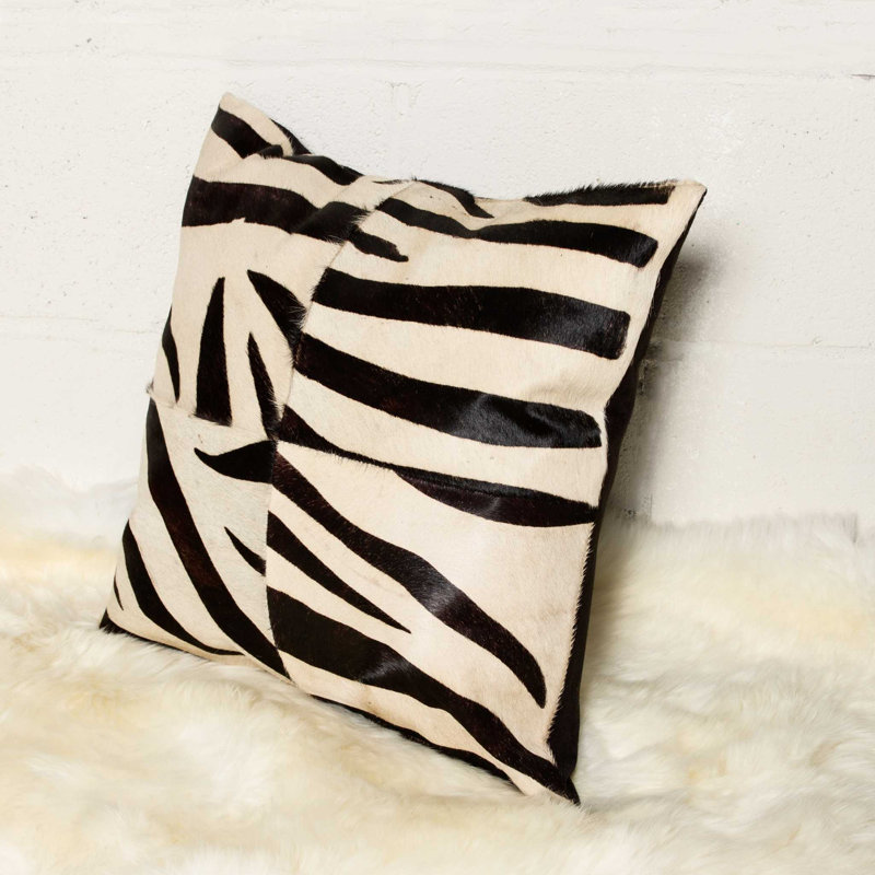 Animal Print Microsuede Throw Pillow