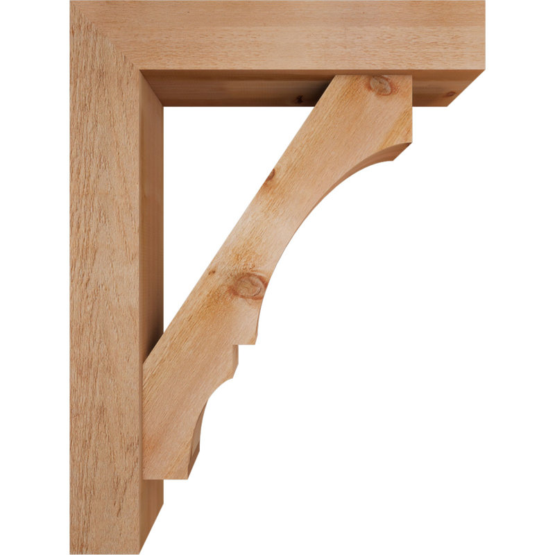 Support de bloc Balboa avec entretoise décalée, 48 po x 36 po, Cèdre rouge occidental de l 8 po (scié brut)