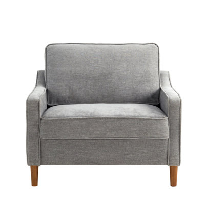 Sarah 39" Upholstered Square Arm Club Chair