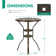 Ghevont Round Aluminum Outdoor Bar Table