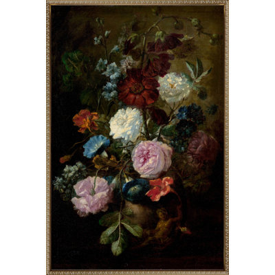 Demure Dutch Floral Canvas Wall Art