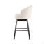 Tabouret tournant à 360 degrés avec garniture cloutée, ensemble de 2