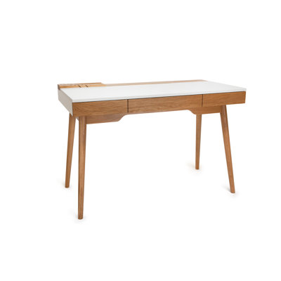 Miner Solid Wood Base Writing Desk
