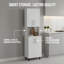 Armoire de cuisine avec 4 portes et 4 tablettes de rangement | Idée de cadeau