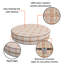 Decorative Indoor Outdoor Waterproof Round Cushion Cover, Patio Bar Stool UV Resistant Seat Cover-1518667159