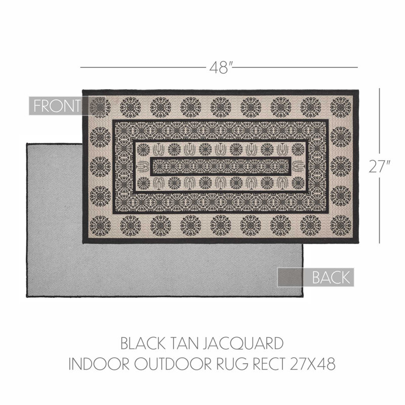 Custom House Flatweave Washable Geometric Indoor / Outdoor Rug, Rectangle 2'3" x 4'