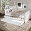 Lit plateforme simple avec tiroirs et lit gigogne-719985870