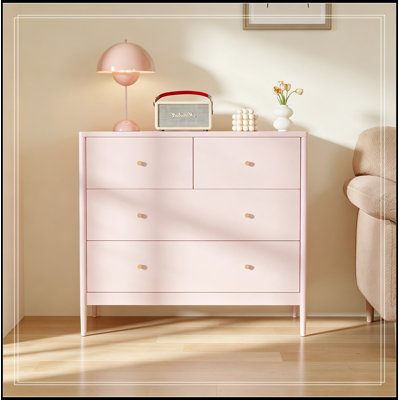 Commodes décoratives avec 4 tiroirs et pieds robustes