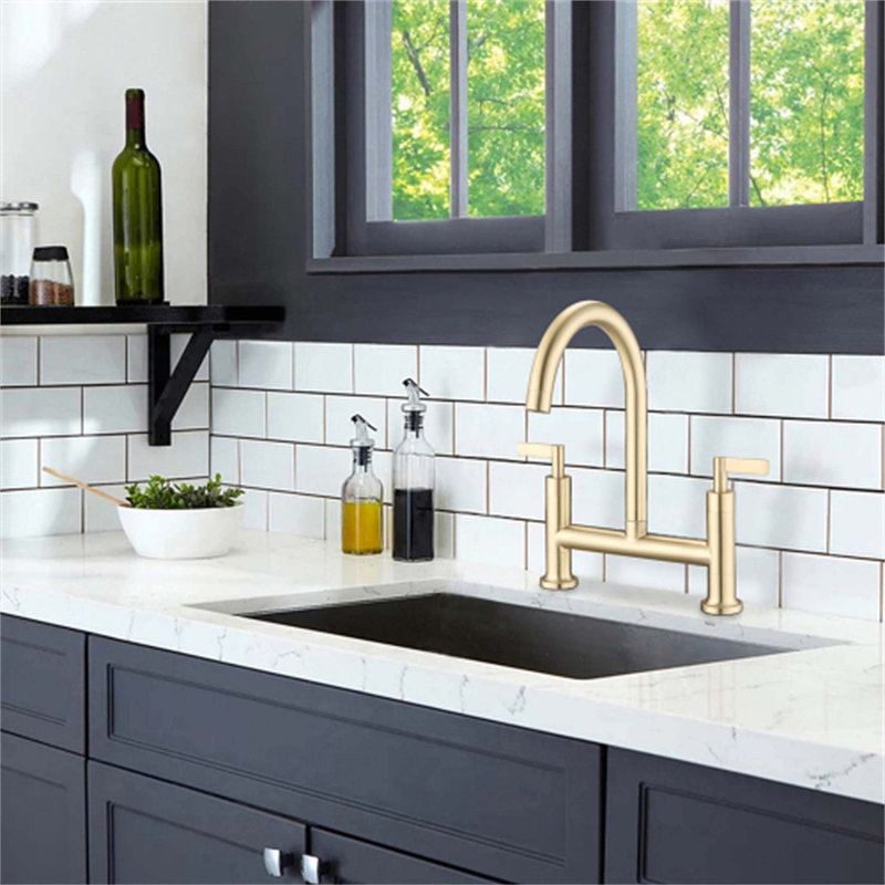Red Cloud Kitchen Faucet, Brushed Gold