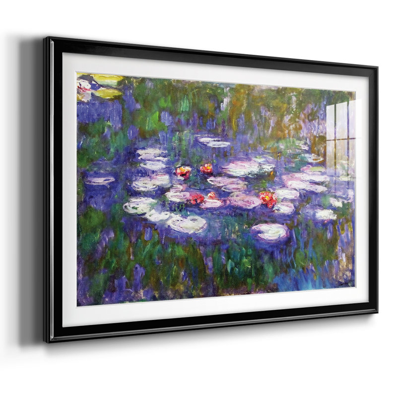 Nymphéas, 1916, reproduction d'art sur papier, Noir, H 19 po x l 27 po x P 1,5 po
