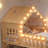 House Loft Bed with Slide and Playhouse Design, Star Moon-shaped Cutouts, LED Lights, No Box Spring Needed-538743517-538743518