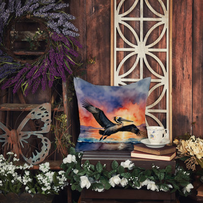 Coussin Pelican Fiery Sunset