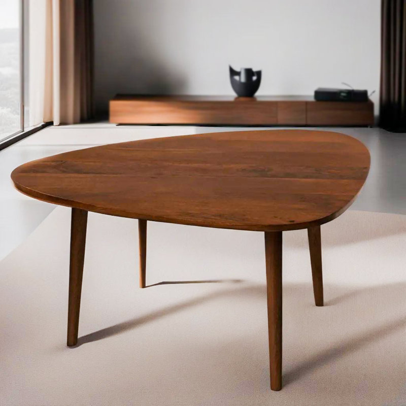 Table basse à 3 pieds Iyland, H 1 po x L 36 po x l 6 po, Teck