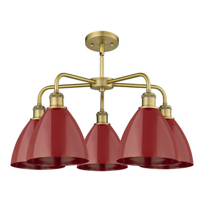 Trickett 5 - Light Steel Dimmable Chandelier