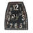 Stainless Steel Quartz movement / Crystal Clock in Black and White