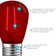 0.5 Watt S14 LED Coloured String Light Bulb, E26/Medium (Standard) Base