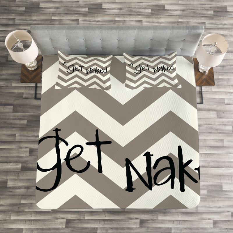 Chevron / Zig Zag Bedspread, 220 x 264 cm