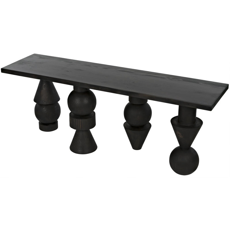 Moai 82 in. Solid Wood Console Table