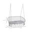 Balancelle en macramé pour 2 personnes Outsunny-1469966868