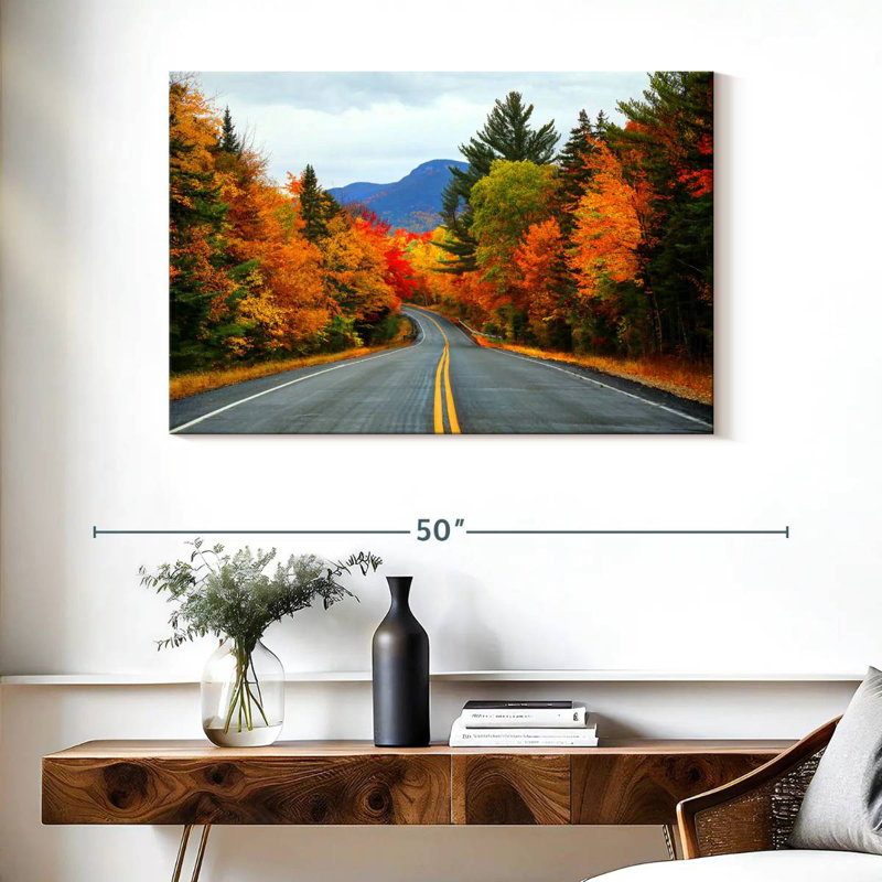 Mehar, New Hampshire, route d'automne, H 26 po x l 39 po