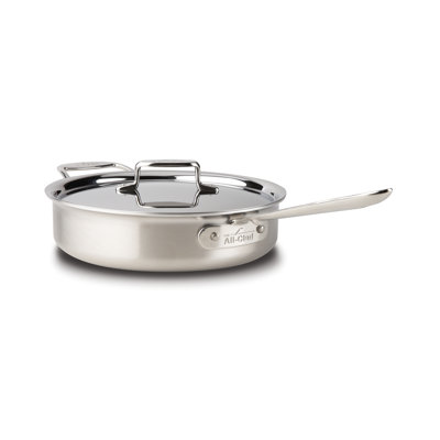 All-Clad D5 Brushed Stainless Steel Saute Pan with Lid