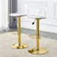 Chaises et tabourets de bar modernes et minimalistes. Peut pivoter à 360 ° et ajuster le levage. Dossier en PET et sièges en polyuréthane. Ensemble de 2. Convient aux bars, aux restaurants et aux caissiers de la réception.