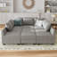 Canapé modulaire avec repose-pieds Larchmere-90539447