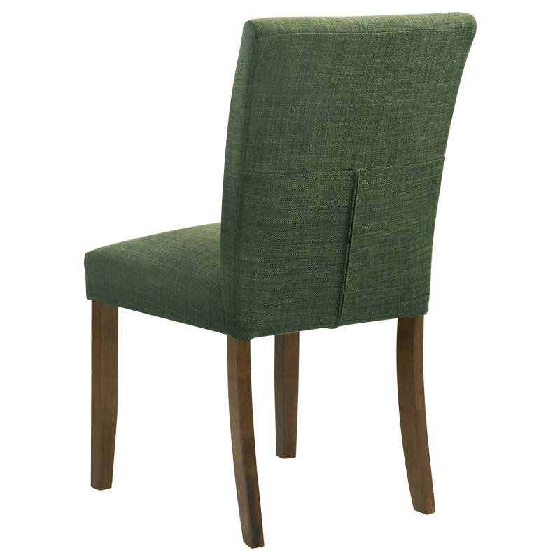 Ensemble de chaises de salle à manger rembourrées Cantley (ensemble de 2), Vert