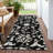 Machine Washable Indoor/Outdoor Xhevrie Black Rug-231977851