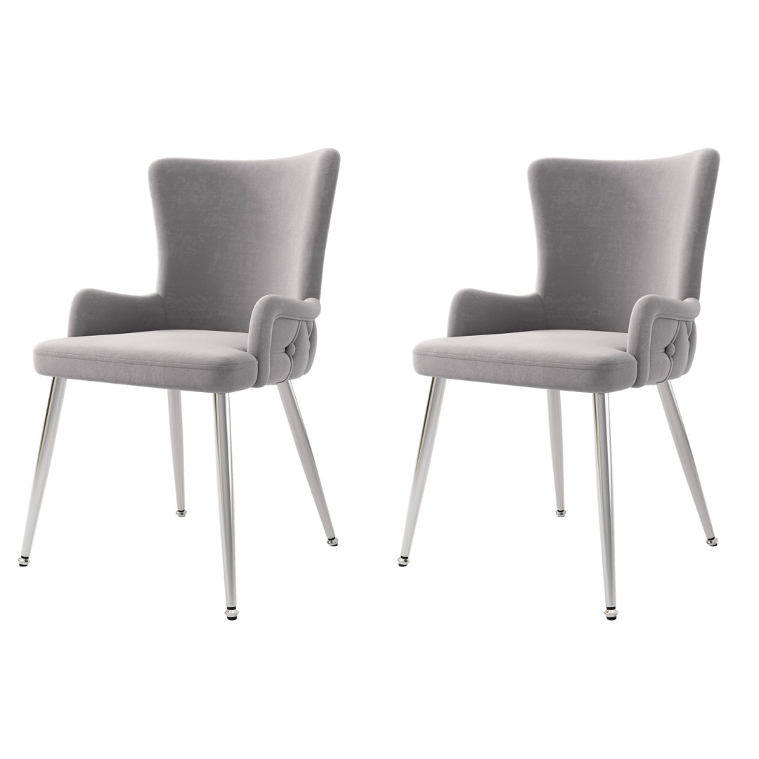 Dining Chairs Set Of Upholstered Armchairs