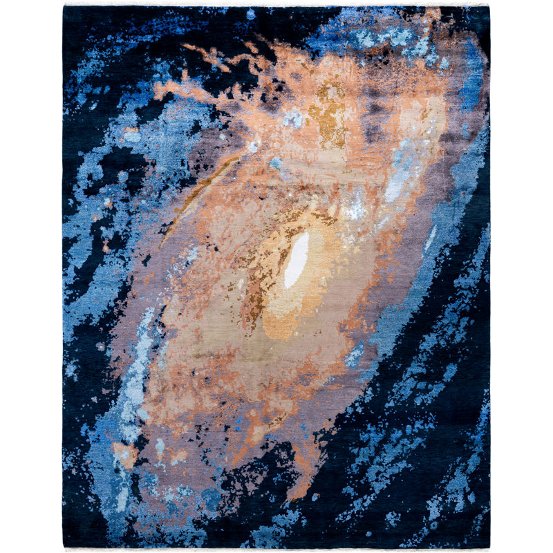 Leonard One-of-a-Kind 8' 2" X 10' 4" Area Rug Navy
