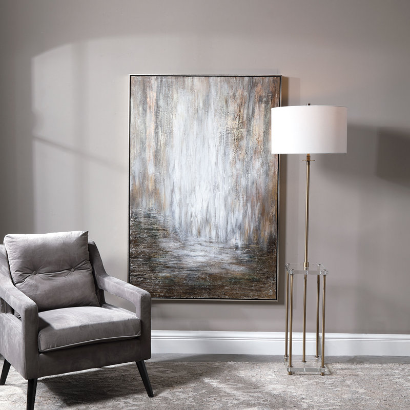 "desert rain" par matthew williams, reproduction d’art sur cadre flottant