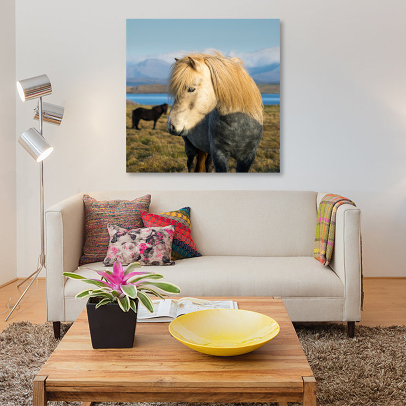 «When in Island», reproduction de photo sur toile, H 26 po x l 26 po x P 1,5 po, Toile tendue, Pas de tapis
