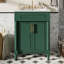Meuble-lavabo 24 po avec lavabo intégré en céramique, armoire avec 2 portes, lavabo simple pour petites et moyennes toilettes