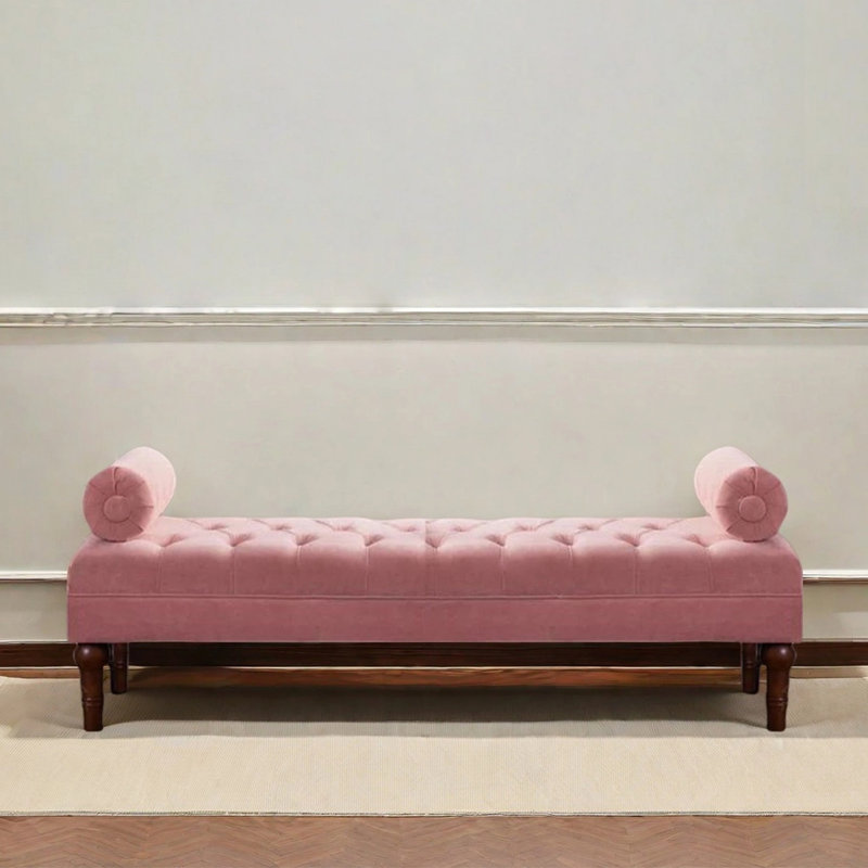 Lyn, 21.65" H x 55.12" W x 18.11" D, Rose