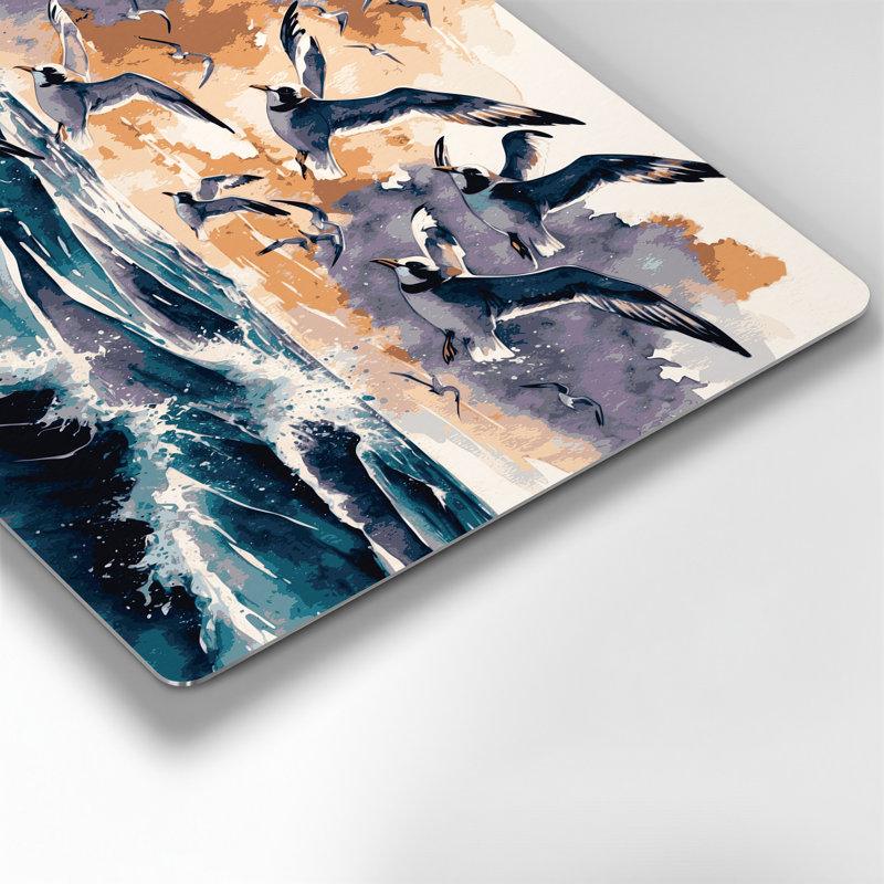 Art mural en métal Birds Wilson, H 16 po x l 20 po