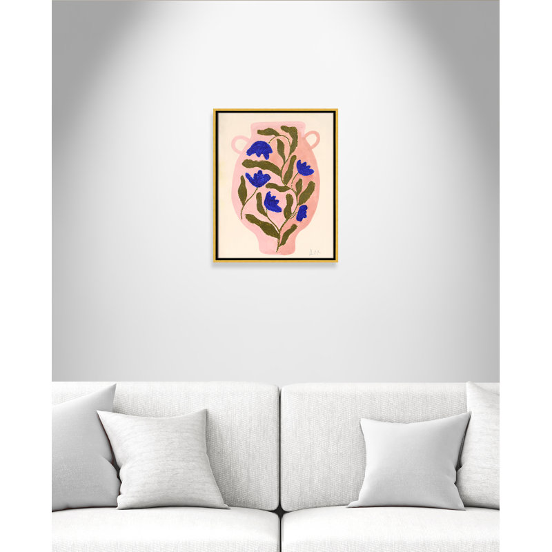 Impression de vase Colette n ° 01 par Camilla Bergqvist, H 21,5 po x l 17,5 po, Doré