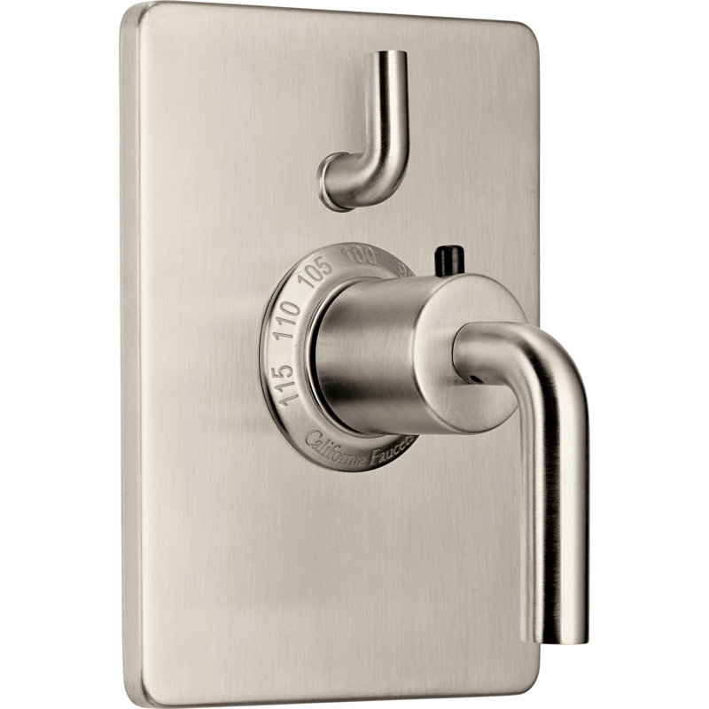 Descanso StyleTherm® 1/2" Trim Only with Single Volume Control - Smooth Handle, Polished Chrome