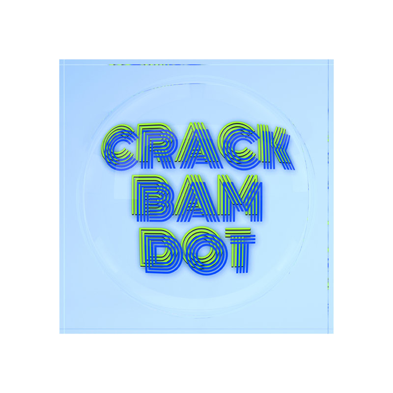 Crack Bam Dot Blues Celery Acrylic Candy Catchall Dish, 6"W x 6"D x 2"H