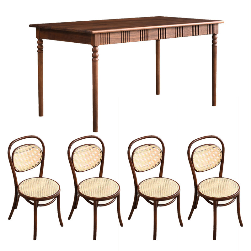 Ensemble de table de salle à manger Vintage, H 29,53 po x L 55,12 po x l 31,5 po