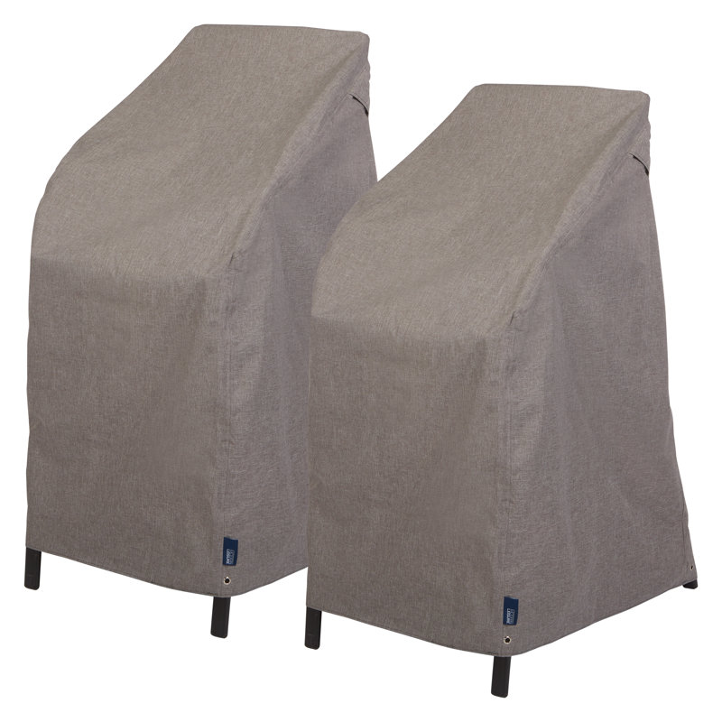 Housse de chaise de bar empilable / à dossier haut Modern Leisure Garrison, paquet de 2, L 27 po x l 27 po x H 49 po