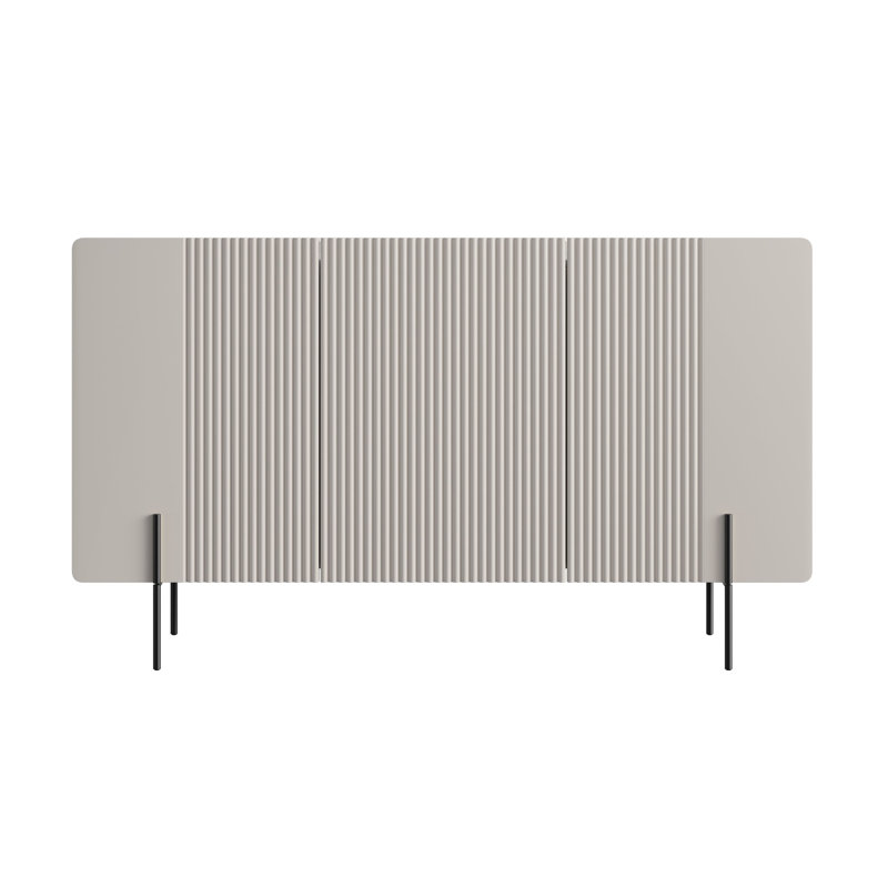 Overkamp 150cm Sideboard, Black/Beige