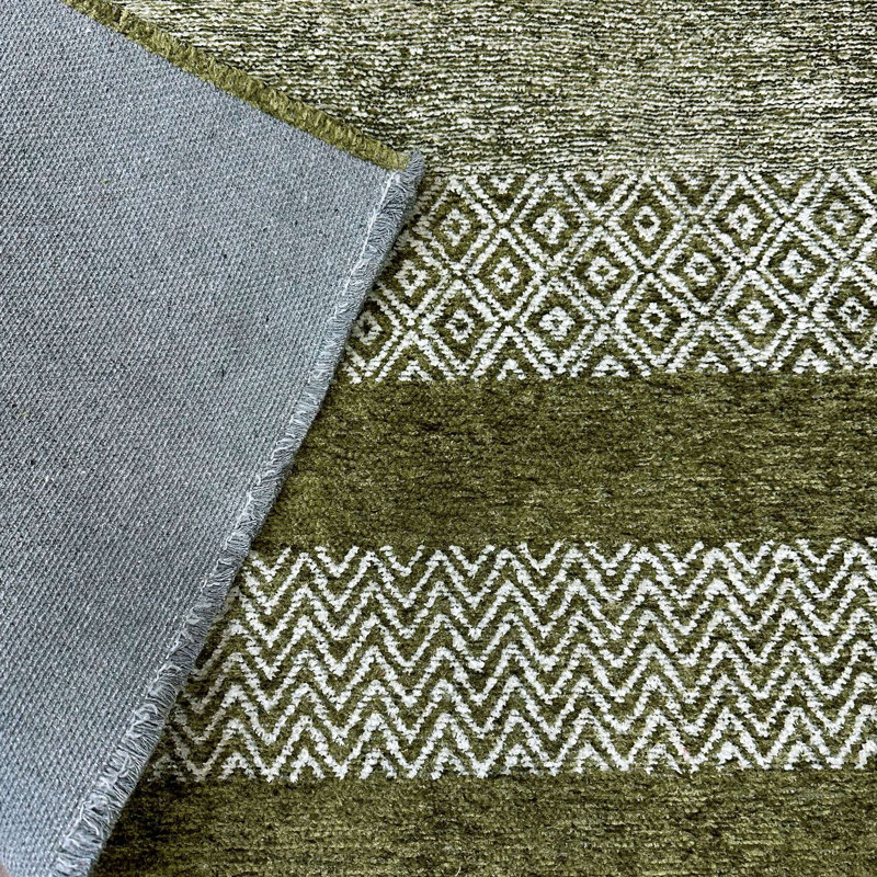 Tapis en coton tissé lavable Alfa Rich Candelario, Rectangulaire 2 pi 6 po x 4 pi 9 po