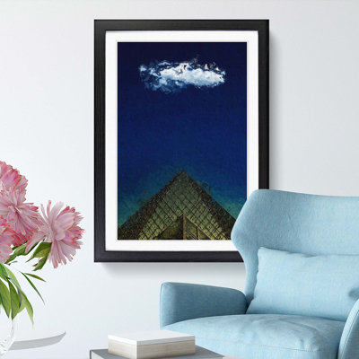 The Louvre Museum in Paris France - Picture Frame Painting Print