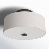 Flaire Fabric Semi Flush Mount
